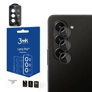 Vidro temperado para lente de câmara para Samsung Galaxy Z Fold 5 - 3mk Lens Protection Pro Black