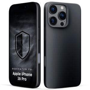 Capa de silicone com MagSafe para Apple iPhone 16 Pro - 3mk HARDY® Mellow MagCase™ Black