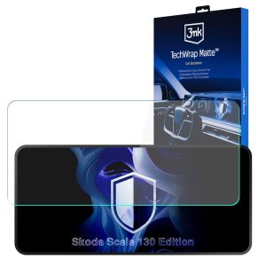 Película de proteção mate para ecrã de navegação para Skoda Scala 130 Edition – 3mk TechWrap Matte™ Center Display