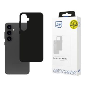 Capa de silicone para Samsung Galaxy S25+ - 3mk HARDY® Mellow Case™ Black