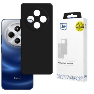 Capa de silicone para Redmi 14C / Redmi A4 5G - 3mk HARDY® Mellow Case™ Black