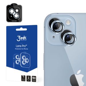 Vidro temperado para lente de câmara para Apple iPhone 14 - 3mk Lens Protection Pro Black