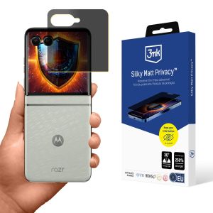 Película de Priveacidade com filtro de privacidade Motorola Razr 60 - 3mk Silky Matt Privacy