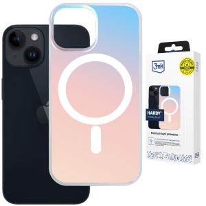 Capa holográfica com MagSafe para Apple iPhone 13/14 - 3mk HARDY® PrisMag Case™