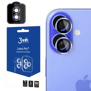 Vidro temperado para lente de câmara para Apple iPhone 17 - 3mk Lens Protection Pro Black