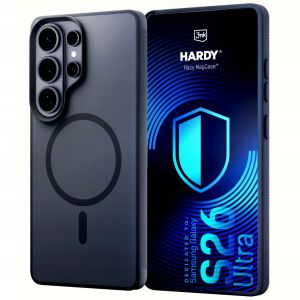 Capa fumada com MagSafe para Samsung Galaxy S26 Ultra – 3mk HARDY® Hazy MagCase™ Black