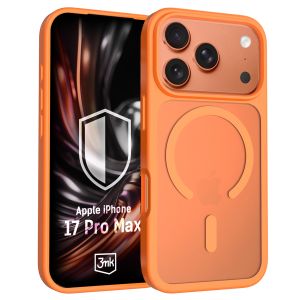 Capa fumada com MagSafe para Apple iPhone 17 Pro Max – 3mk HARDY® Hazy MagCase™ Orange