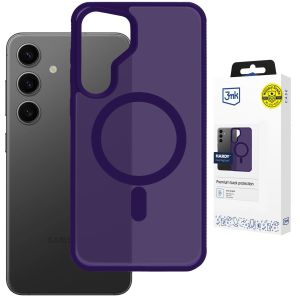 Capa fumada com MagSafe para Samsung Galaxy S25 – 3mk HARDY® Hazy MagCase™ Purple