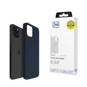 Capa para Apple iPhone 15 Plus - 3mk Silicone Case Azul Escuro