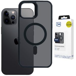 Capa fumada com MagSafe para Apple iPhone 12 Pro Max – 3mk HARDY® Hazy MagCase™ Black