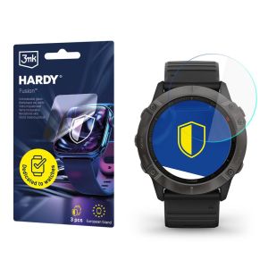 Vidro híbrido para smartwatch Garmin Approach S62 - 3mk HARDY® Fusion Watch Protection™