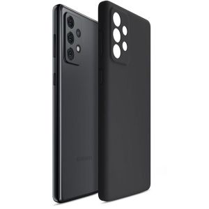 Capa de silicone para Samsung Galaxy A33 5G - 3mk HARDY® Mellow Case™ Black