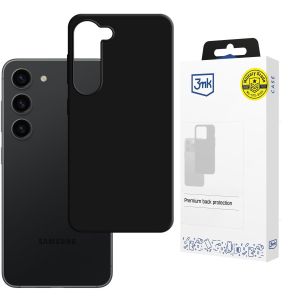 Capa de silicone para Samsung Galaxy S23 5G - 3mk HARDY® Mellow Case™ Black
