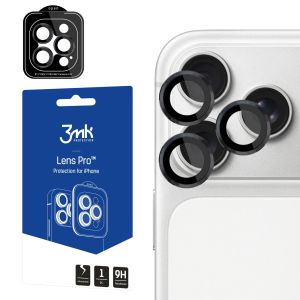 Vidro temperado para lente de câmara para Apple iPhone 17 Pro/ iPhone 17 Pro Max - 3mk Lens Protection Pro Black