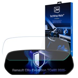 Película protetora mate para o ecrã do painel de instrumentos de Renault Clio Evolution TCe90 2025- - 3mk TechWrap Matte Cluster™