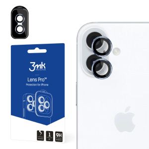 Vidro temperado para lente de câmara para Apple iPhone 16 - 3mk Lens Protection Pro Black