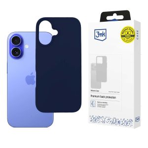 Capa para Apple iPhone 16 Plus - 3mk Silicone Case Azul Escuro