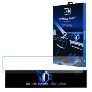 Película de proteção mate para ecrã de navegação para MG HS Hybrid+ Exclusive – 3mk TechWrap Matte™ Center Display