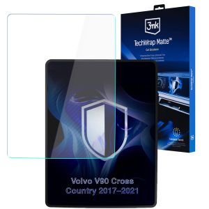 Película de proteção mate para ecrã de navegação para Volvo V90 Cross Country 2017–2021 – 3mk TechWrap Matte™ Center Display