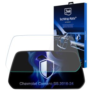 Película de proteção mate para ecrã de navegação para Chevrolet Camaro SS 2016-24 – 3mk TechWrap Matte™ Center Display