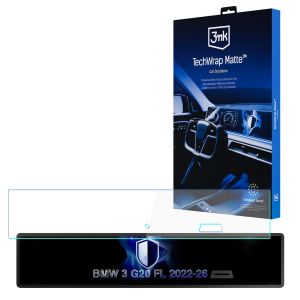 Película de proteção mate para ecrã de navegação para BMW 3 G20 FL 2022-26 – 3mk TechWrap Matte™ Center Display