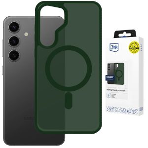 Capa fumada com MagSafe para Samsung Galaxy S24 – 3mk HARDY® Hazy MagCase™ Green