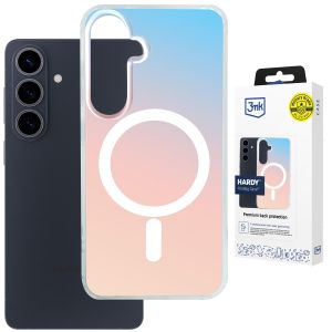 Capa holográfica com MagSafe para Samsung Galaxy S26 - 3mk HARDY® PrisMag Case™