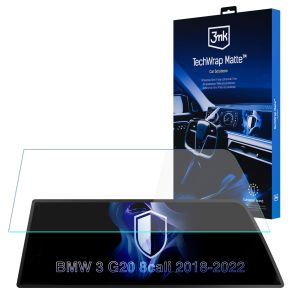 Película de proteção mate para ecrã de navegação para BMW 3 G20 2018-22 – 3mk TechWrap Matte™ Center Display