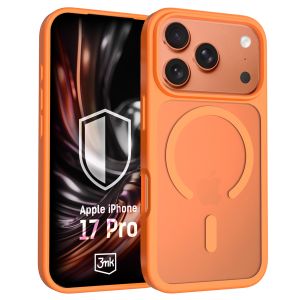 Capa fumada com MagSafe para Apple iPhone 17 Pro – 3mk HARDY® Hazy MagCase™ Orange