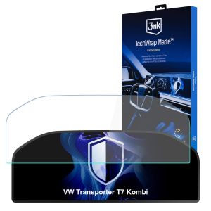 Película protetora mate para o ecrã do painel de instrumentos de VW Transporter T7 Kombi 2024- - 3mk TechWrap Matte Cluster™