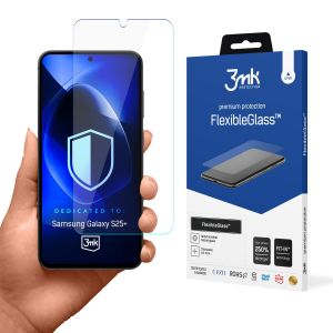 Vidro híbrido inquebrável para Samsung Galaxy S25+ - 3mk FlexibleGlass™