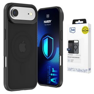 Capa fumada com MagSafe para Apple iPhone Air – 3mk HARDY® Hazy MagCase™ Black