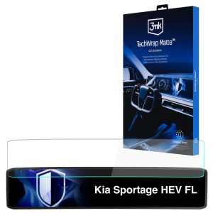 Película de proteção mate para ecrã de navegação para Kia Sportage HEV FL 2025- – 3mk TechWrap Matte™ Center Display