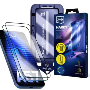 2x Vidro temperado com aplicador para Samsung Galaxy A37/ Galaxy A57 – 3mk HARDY® Hardura 9H™