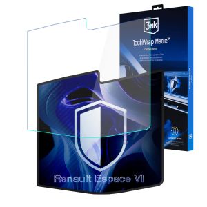 Película de proteção mate para ecrã de navegação para Renault Espace VI 2023- – 3mk TechWrap Matte™ Center Display