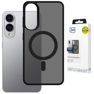 Capa fumada com MagSafe para Samsung Galaxy S25 Edge – 3mk HARDY® Hazy MagCase™ Black