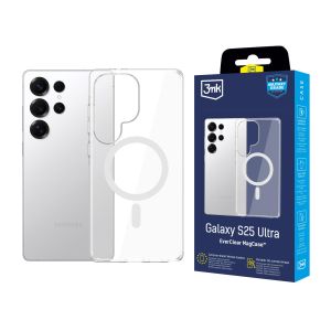 Capa resistente com MagSafe para Samsung Galaxy S25 Ultra - 3mk EverClear MagCase