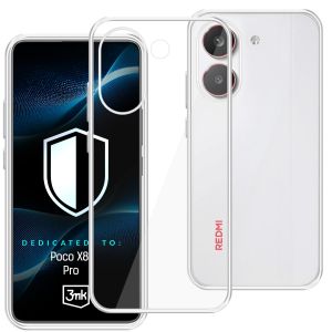 Capa transparente para POCO X8 Pro – 3mk HARDY® Vision Case™