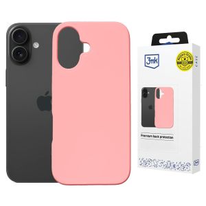 Capa de silicone com MagSafe para Apple iPhone 16 - 3mk HARDY® Mellow MagCase™ Pink