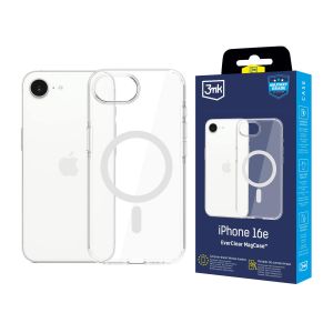 Capa resistente com MagSafe para Apple iPhone 16E - 3mk EverClear MagCase