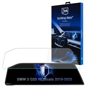 Película de proteção mate para ecrã de navegação para BMW 3 G20 2018-23 – 3mk TechWrap Matte™ Center Display