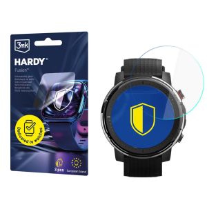 Vidro híbrido para smartwatch Xiaomi Amazfit Stratos 3 - 3mk HARDY® Fusion Watch Protection™