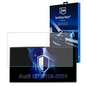 Película de proteção mate para ecrã de navegação para AUDI Q7 2019-24 – 3mk TechWrap Matte™ Center Display