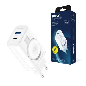 Carregador de rede 2 em 1 para Apple PD GaN 33W - 3mk HARDY Charger