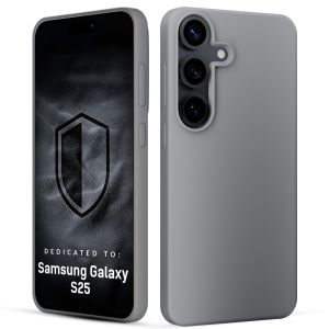 Capa de silicone para Samsung Galaxy S25 - 3mk HARDY® Mellow Case™ Gray