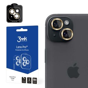 Vidro temperado para lente de câmara para Apple iPhone 15 Plus - 3mk Lens Protection Pro Black