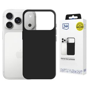 Capa de silicone com MagSafe para Apple iPhone 17 Pro - 3mk HARDY® Mellow MagCase™ Black