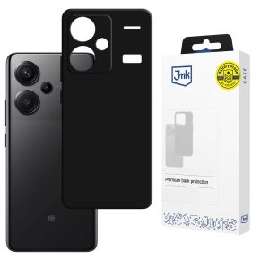 Capa de silicone para Redmi Note 13 Pro+ - 3mk HARDY® Mellow Case™ Black