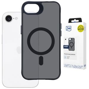Capa fumada com MagSafe para Apple iPhone 16E/ iPhone 17E – 3mk HARDY® Hazy MagCase™ Black
