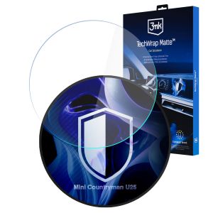 Película de proteção mate para ecrã de navegação para Mini Countryman U25 2025 – 3mk TechWrap Matte™ Center Display